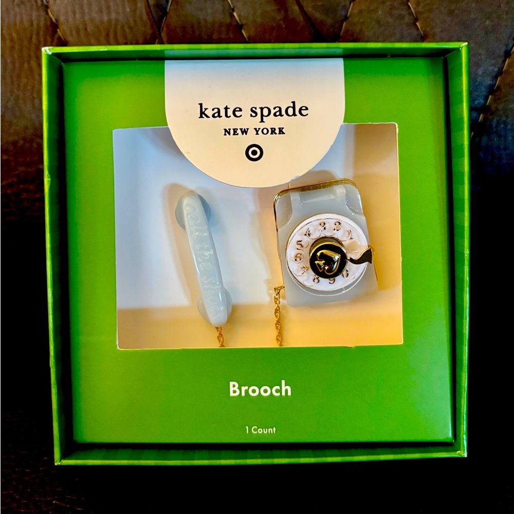 Kate Spade x Target telephone broach “Call the shots”
